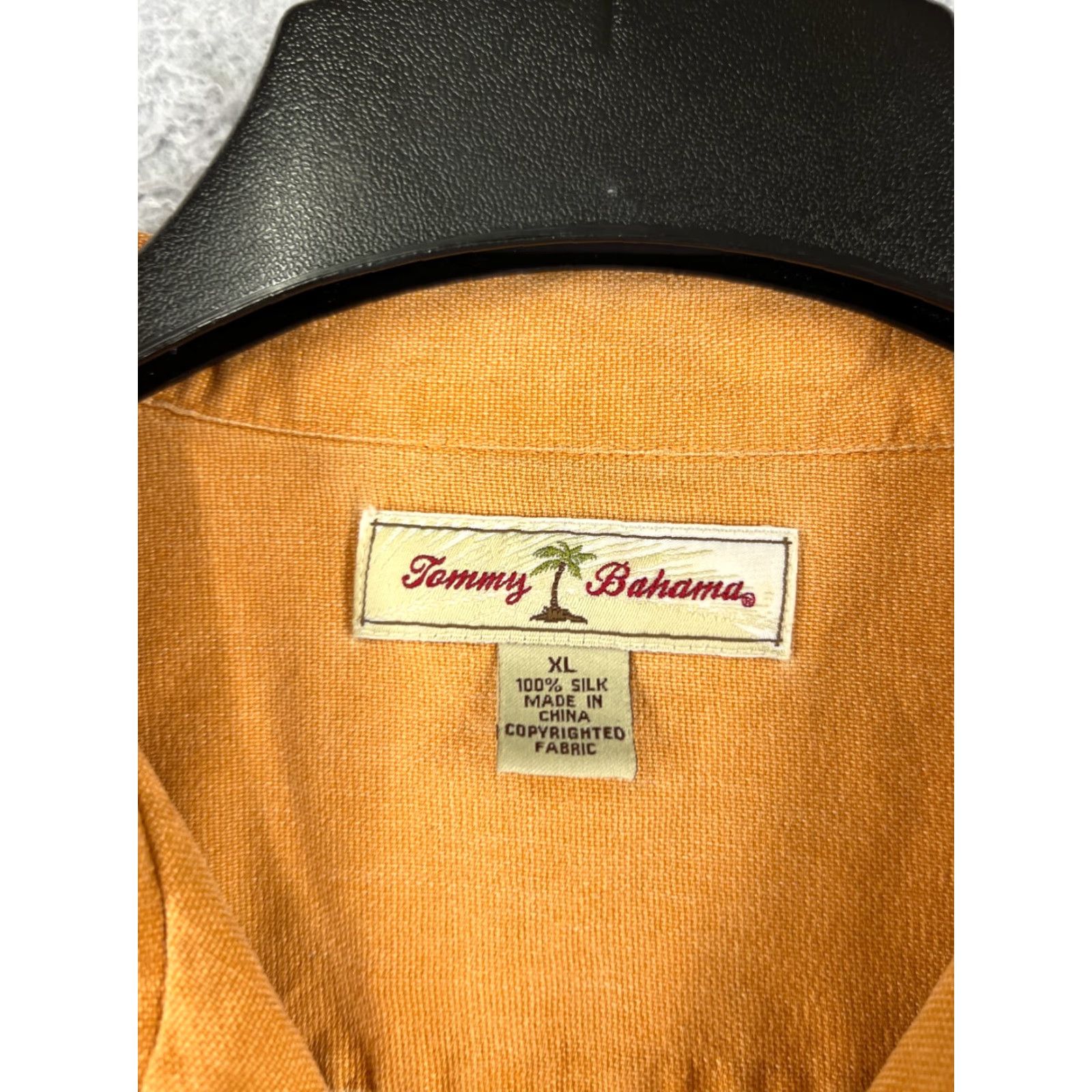 Tommy Bahama Tommy Bahama Shirt Men XL Orange Palm Tree Silk Hawaiian Button-Up Size US XL / EU 56 / 4 - 3 Thumbnail