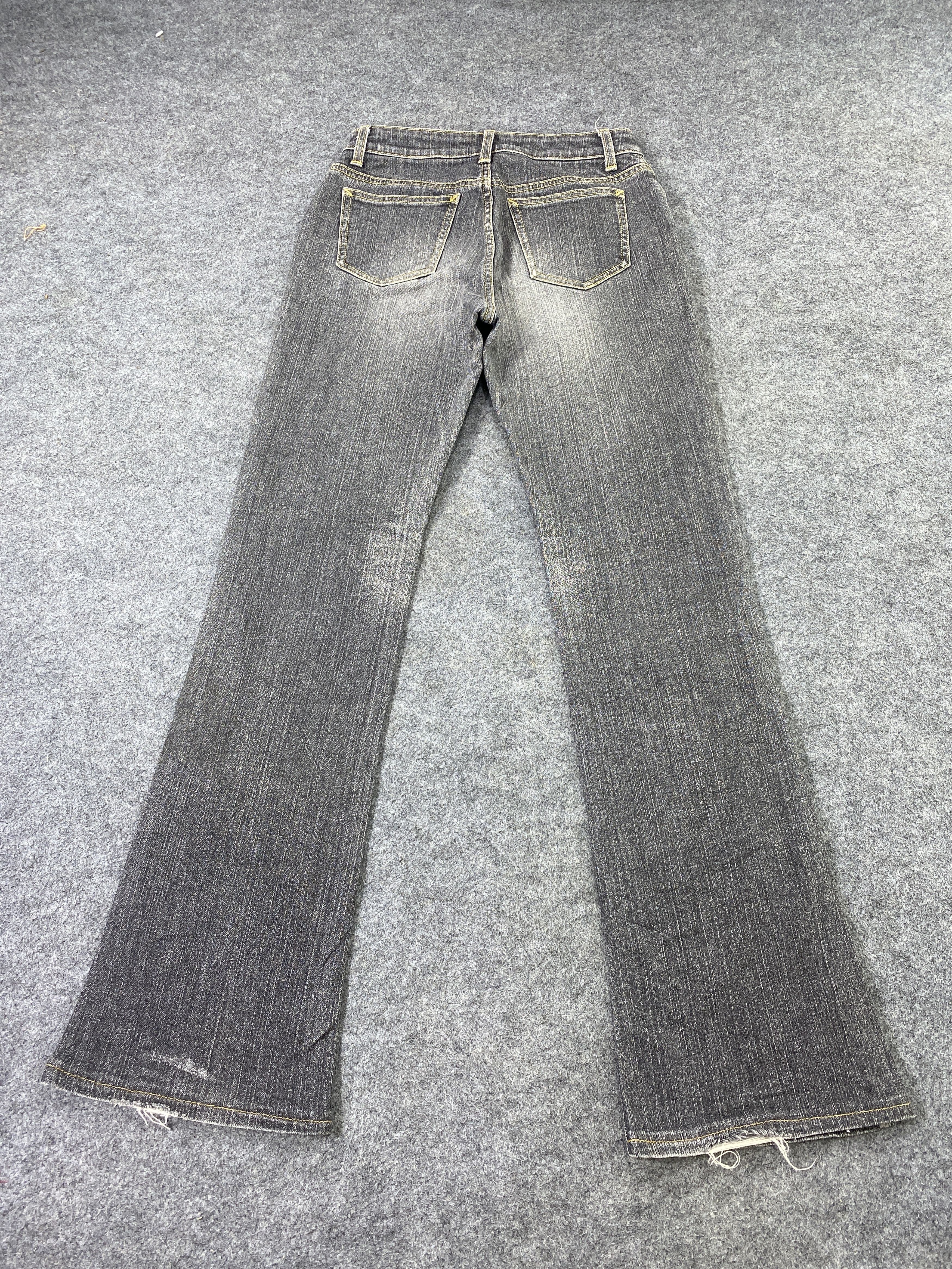 Japanese Brand Georgia Love Grey Wash Flare Jeans - J1003 Size 26" / US 2 / IT 38 - 4 Thumbnail