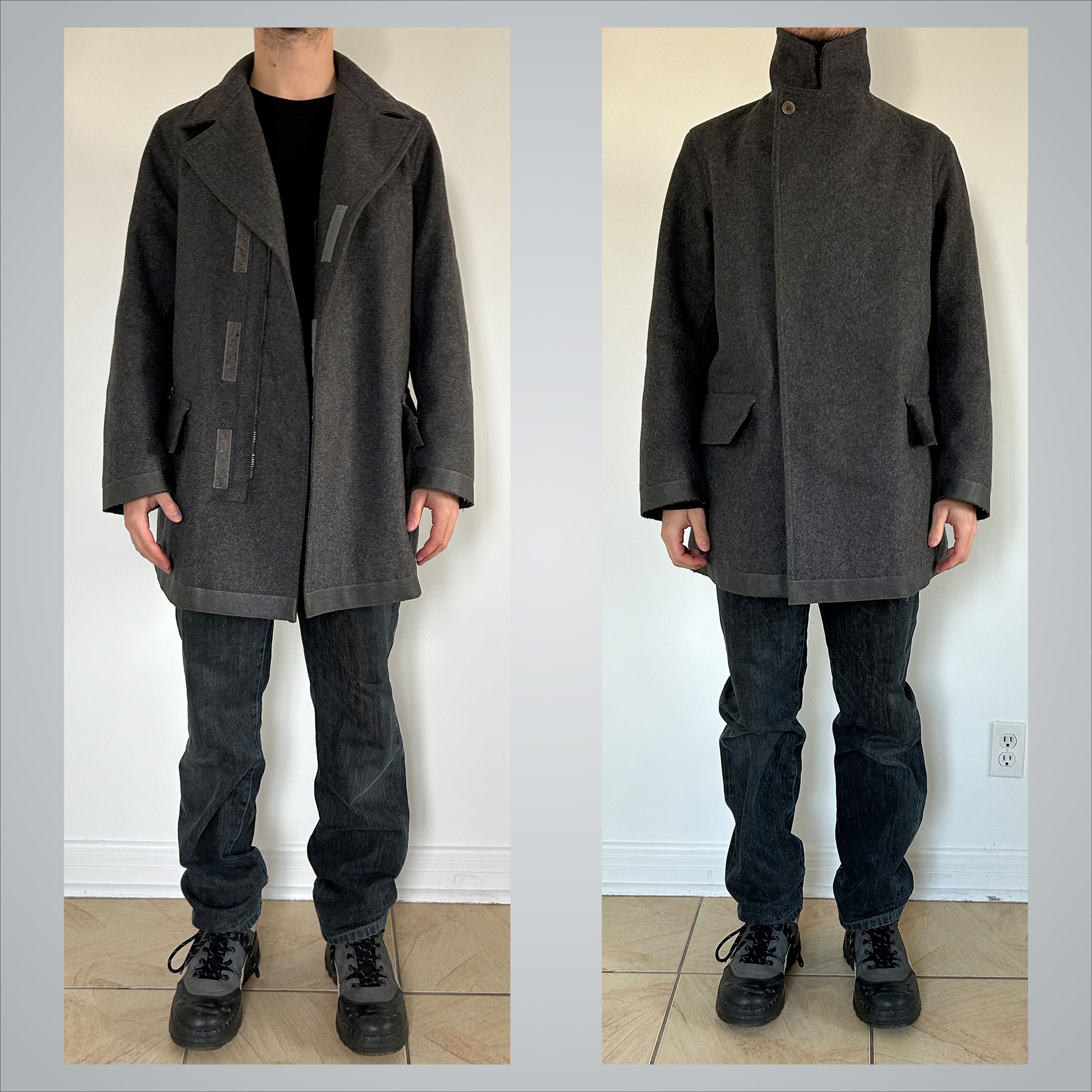 Mandarina Duck Mandarina Duck wool coat with rubberized hems (1990s) Size US M / EU 48-50 / 2 - 2 Thumbnail