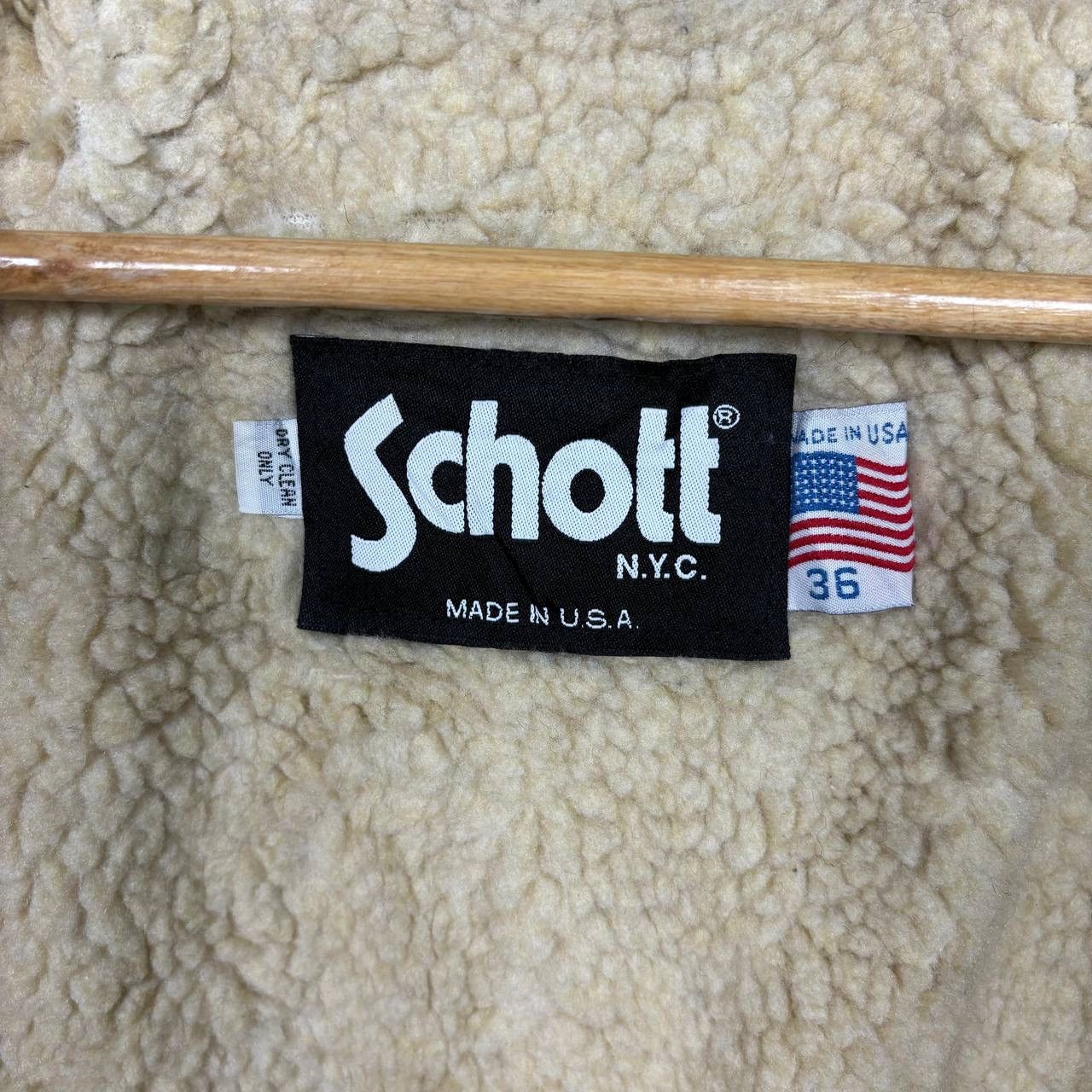 Schott Vintage 80s Schott USA Wool Fur Jacket Size US M / EU 48-50 / 2 - 8 Thumbnail