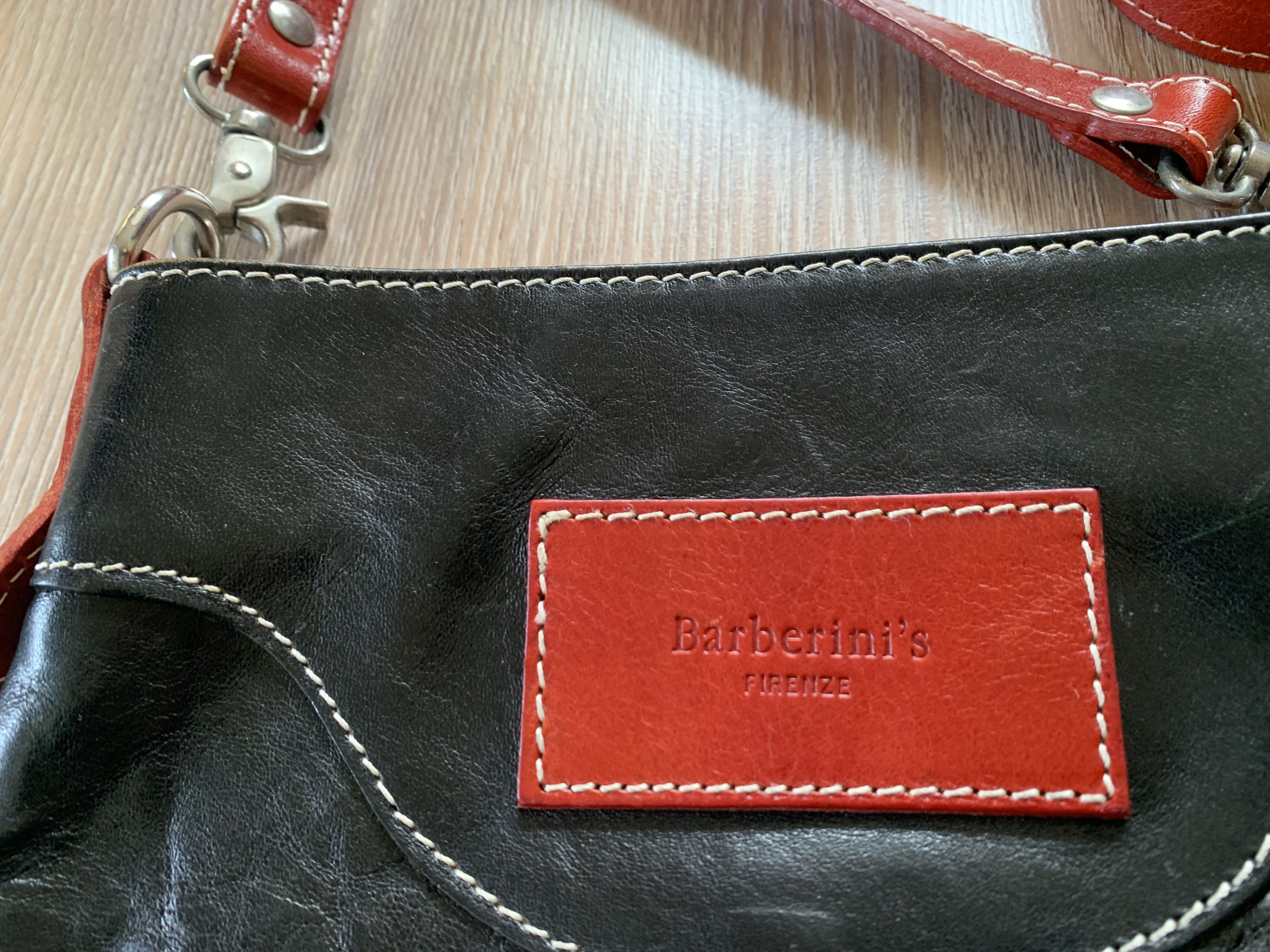 Firenze Rare Firenze Barberini Leather Messenger CrossBody Bag Size ONE SIZE - 6 Thumbnail