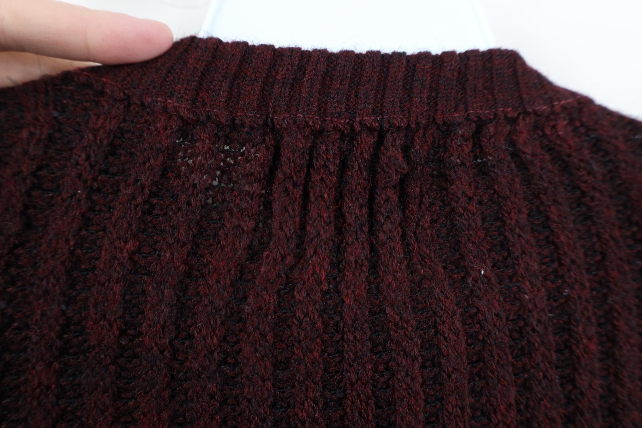 Vintage Vintage 60s Penneys Fit Chunky Ribbed Knit Sweater USA Red Size US L / EU 52-54 / 3 - 9 Thumbnail