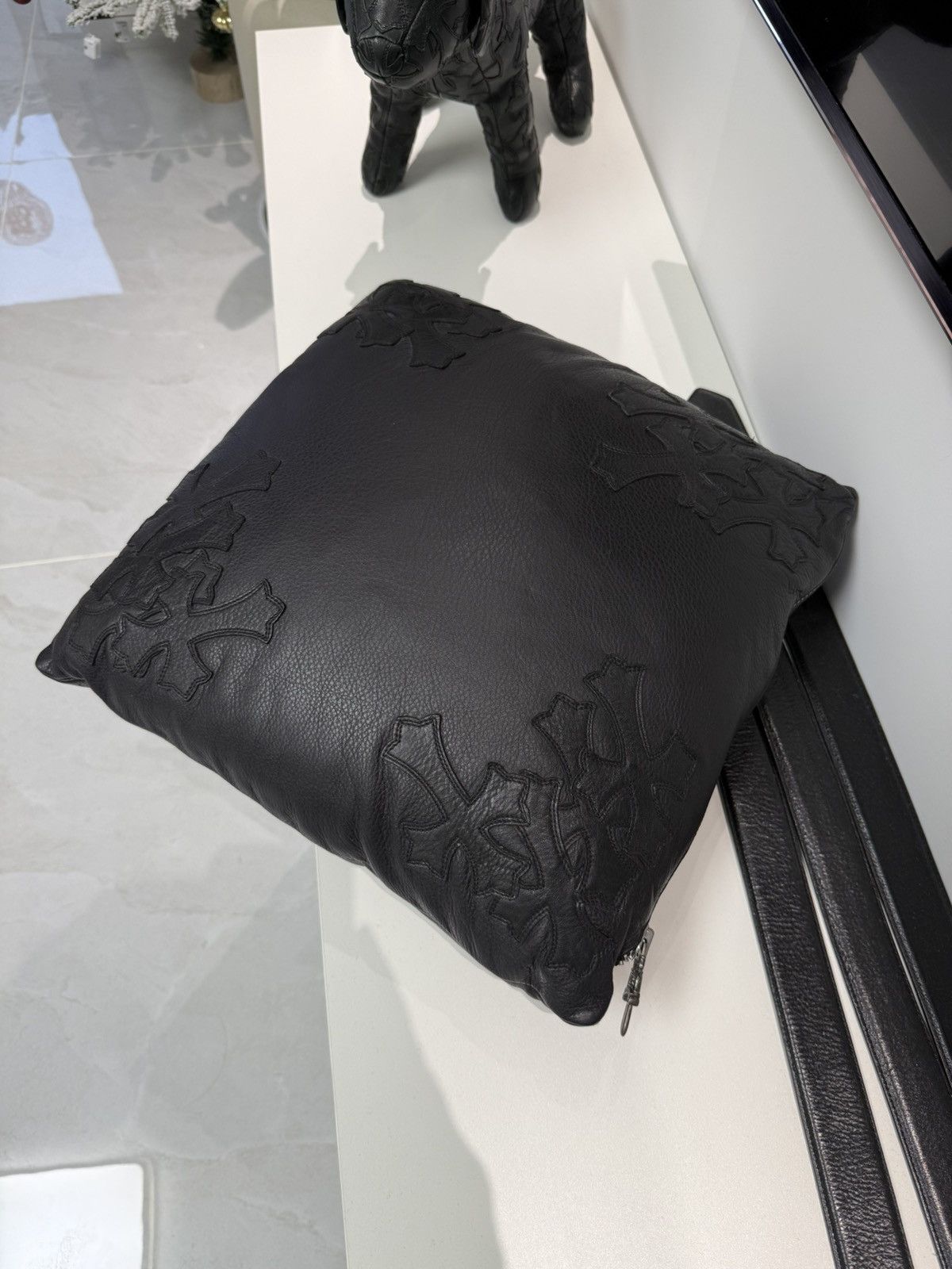 Chrome Hearts Chrome Hearts Black Cross Patched Pillow Large Size ONE SIZE - 12 Thumbnail