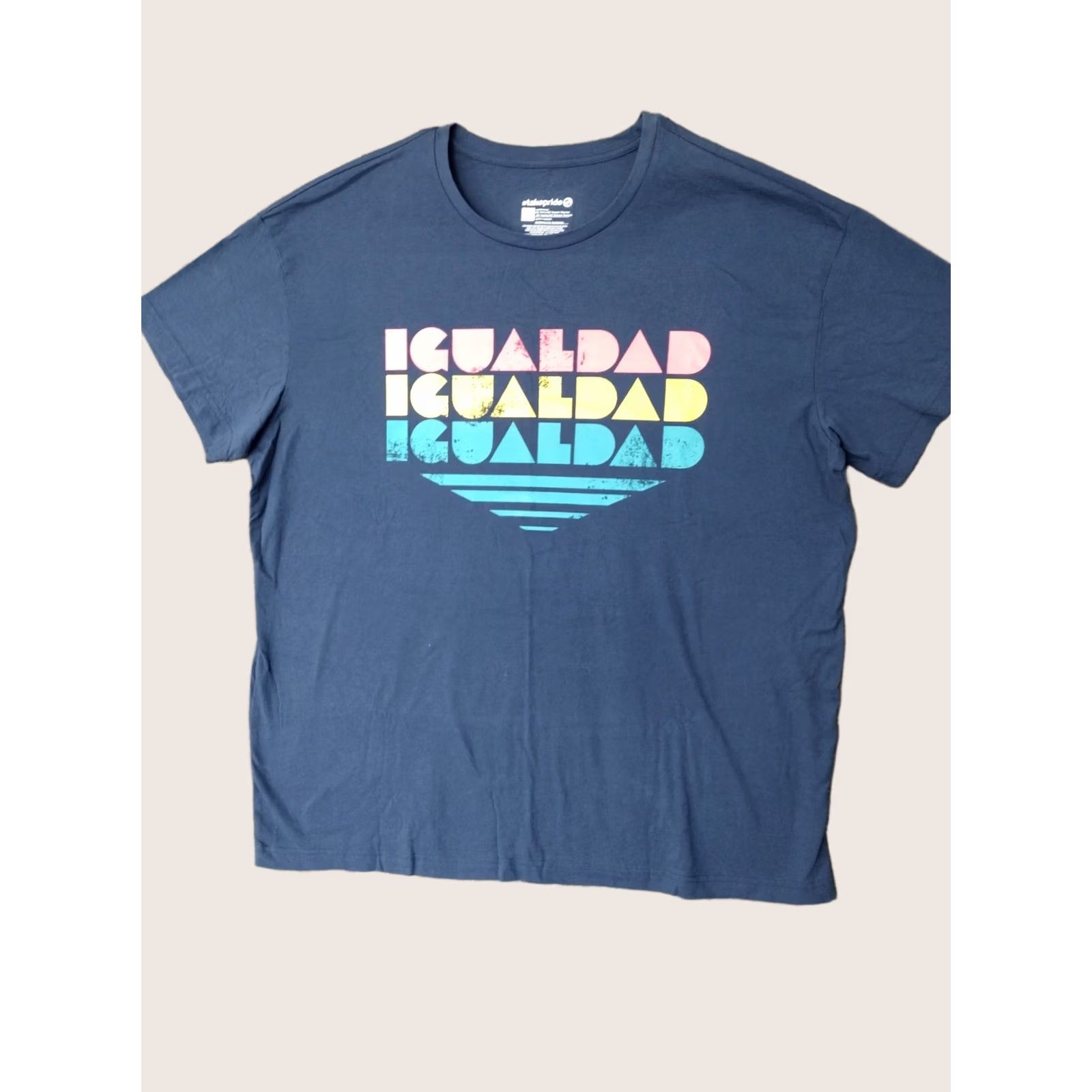 Vintage #takepride Adult IgualDaD Equality T-Shirt Blue XL Size US XL / EU 56 / 4 - 1 Thumbnail