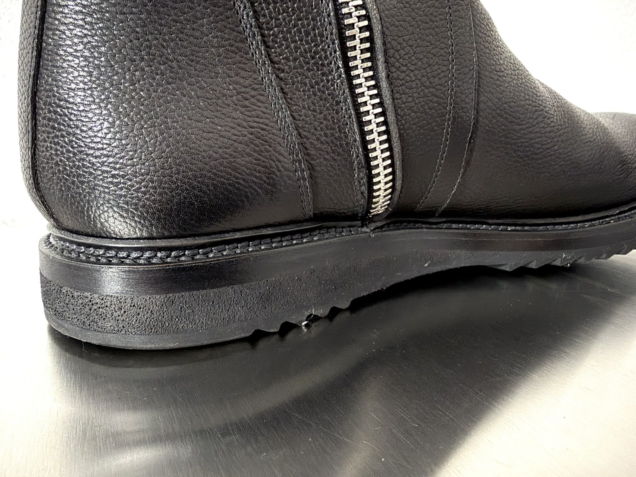 Rick Owens Rick Owens Black Leather Zip Boots EU44 / UK10 Size US 11 / EU 44 - 6 Thumbnail