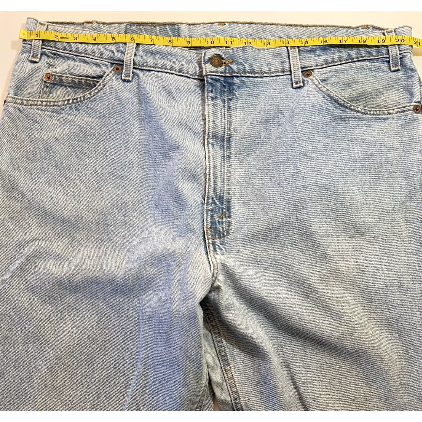 Levi's VINTAGE Levi’s 550 Jeans Denim Men Relaxed Fit 42x32 Blue 90s Theme Mens Jeans Size US 42 / EU 58 - 6 Thumbnail