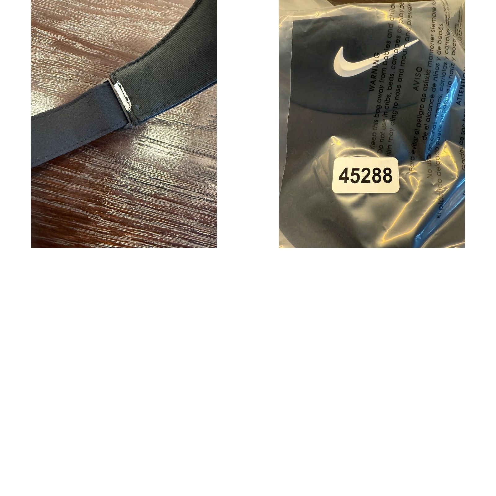 Nike Nike Hat One Size Black Dri-Fit Visor Tennis Strapback Swoosh Resort Mens Size ONE SIZE - 8 Thumbnail
