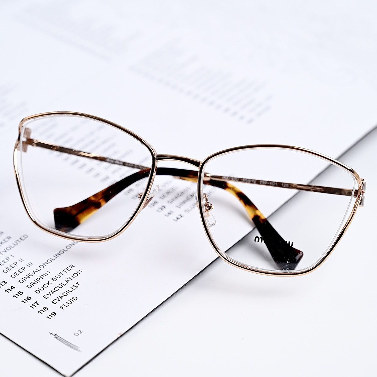 Miu Miu MIU MIU 0MU 53UV GLASSES Size ONE SIZE - 11 Thumbnail