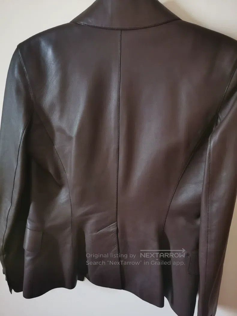 Hermes Hermes Sheepskin Deep Brown Leather Jacket Size XS / US 0-2 / IT 36-38 - 6 Thumbnail