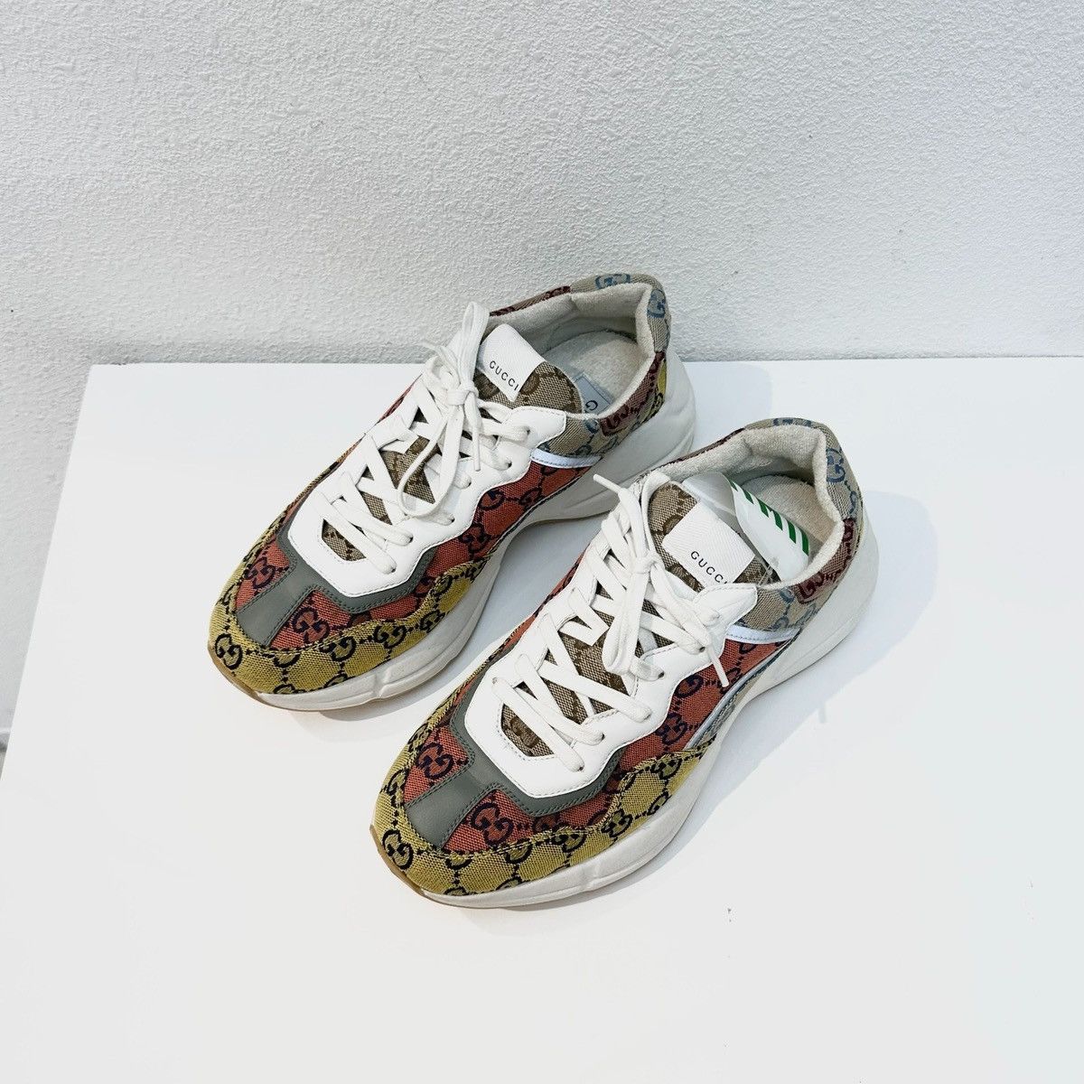 Gucci Gucci Rhyton 'GG Monogram - Multi-Color' sneakers in canvas Size US 8.5 / EU 41-42 - 1 Thumbnail