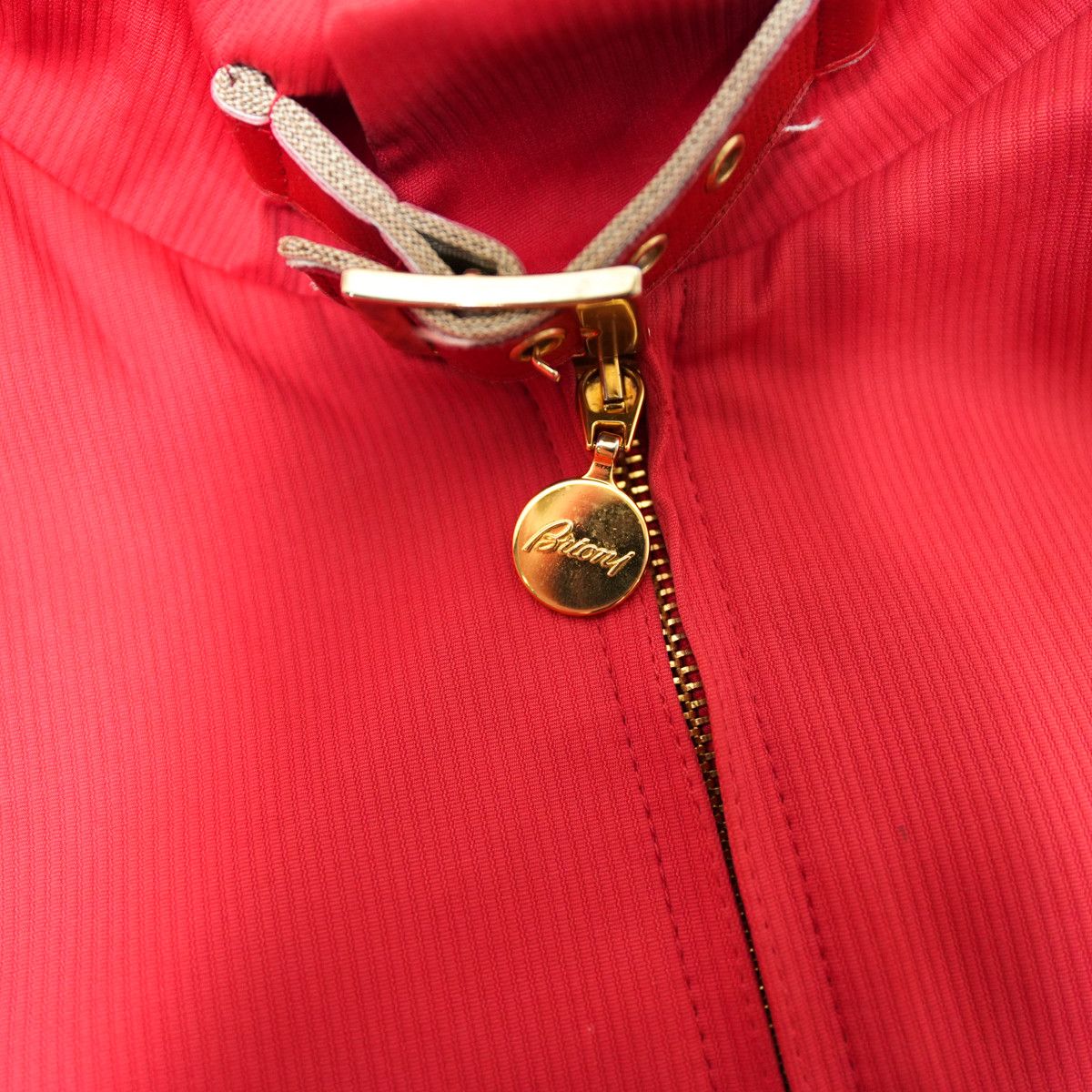 Brioni BRIONI Stand Collar Blouson (Red) Size US S / EU 44-46 / 1 - 3 Thumbnail