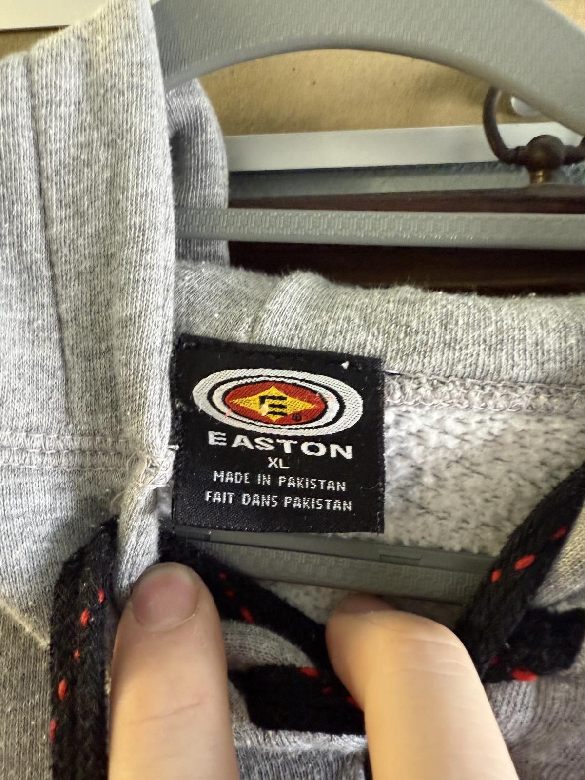 Eaton Vintage Y2K Easton Hockey Hoodie w/ Hockey lace drawstring Size US XL / EU 56 / 4 - 4 Thumbnail