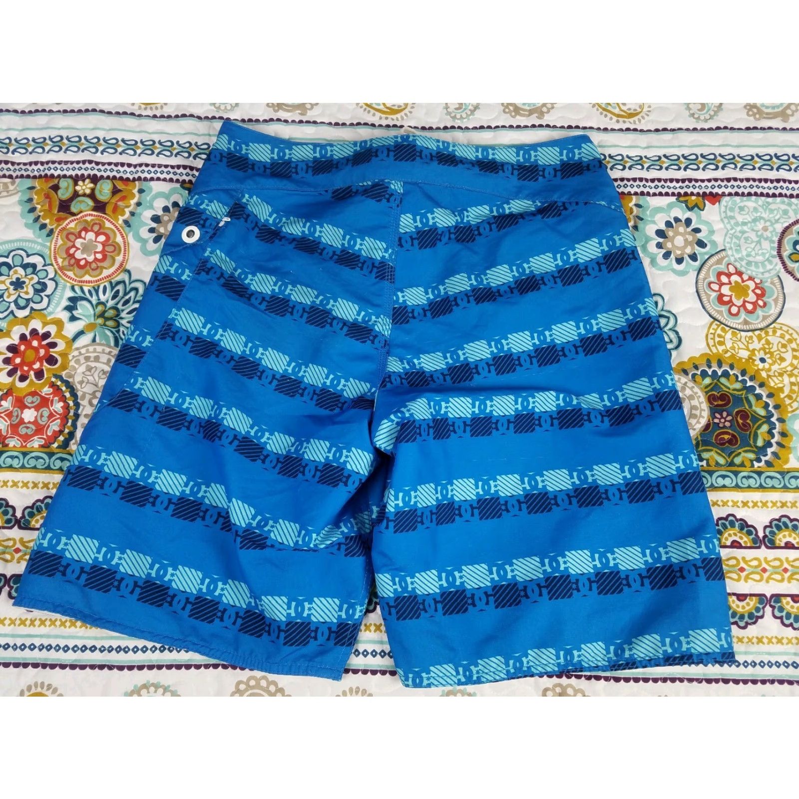 AQUA VINTAGE DC Skateboard Surfing Swim Trunks Shorts Mens Sz 36 Aqua Blue Swimming Size US 36 / EU 52 - 4 Thumbnail
