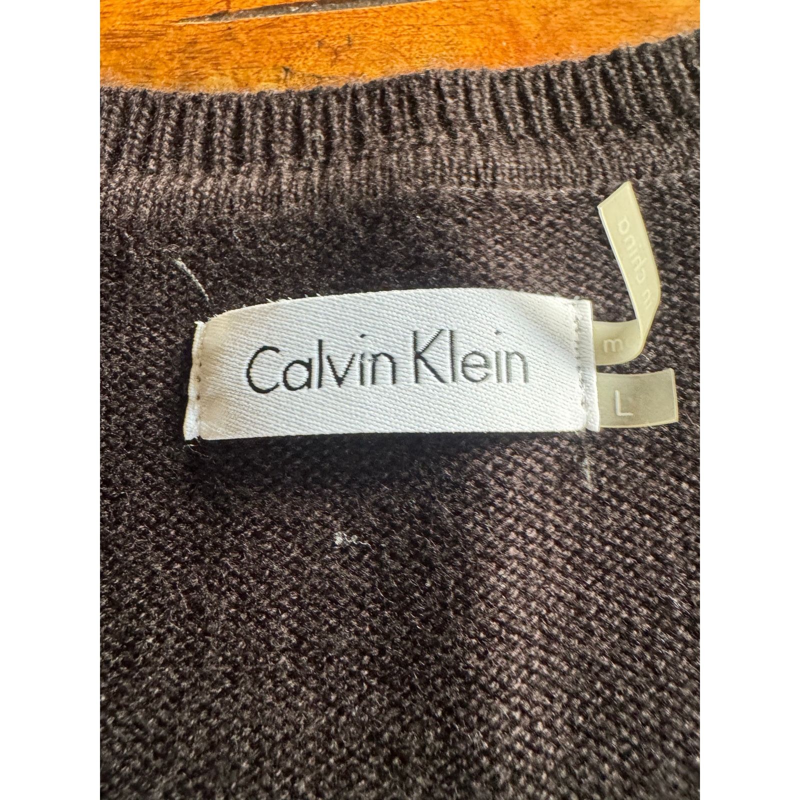 Calvin Klein NWT Calvin Klein Black Sweater Dress L Lace Up Sleeve Size L / US 10 / IT 46 - 7 Thumbnail