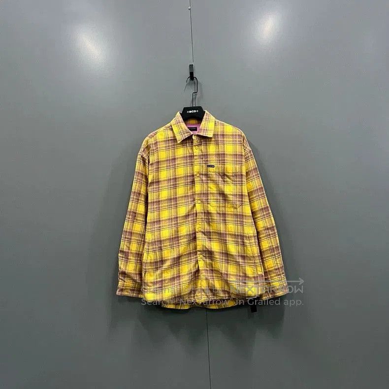 Balenciaga Balenciaga Plaid Collared Long Sleeve Shirt. Size US XXS / EU 40 - 2 Thumbnail