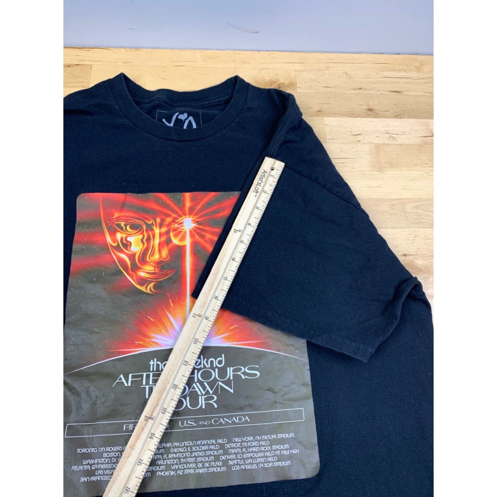 Vintage The Weeknd After Hours Til Dawn Tour Shirt Mens XL Black Concert Merch 12087 Size US XL / EU 56 / 4 - 6 Thumbnail