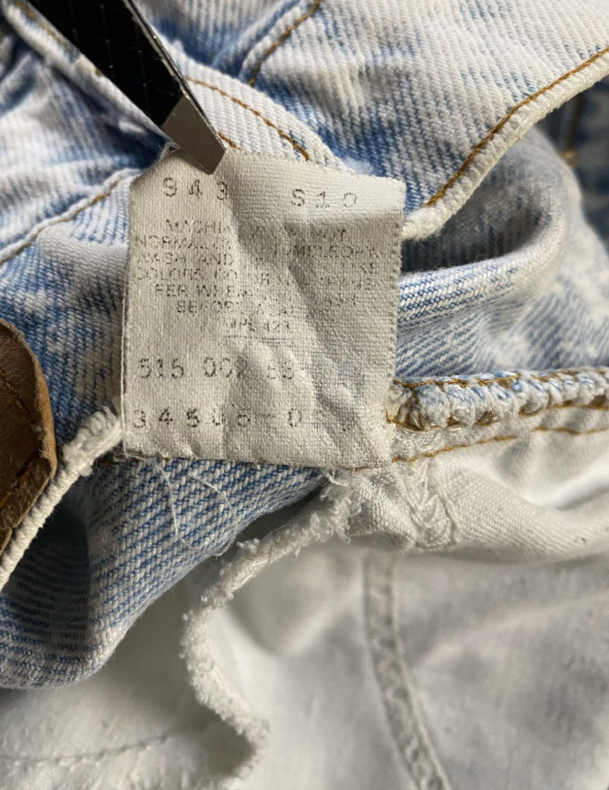 Levi's Vintage 80’s Levi’s Orange Tab Acid Wash Denim Jean Shorts Size US 31 - 25 Thumbnail