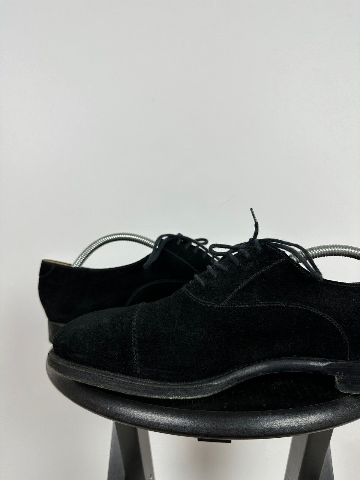 Gucci Gucci Black Suede Leather Oxford Dress Shoes Size US 9 / EU 42 - 19 Thumbnail