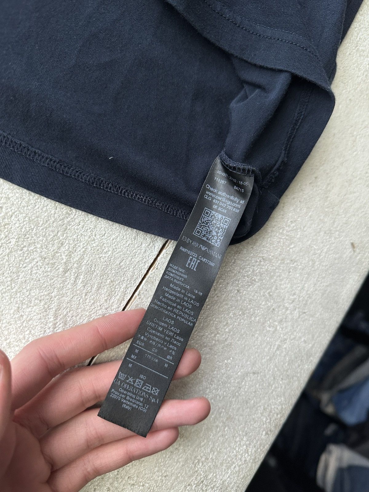 Armani 🚨EMPORIO ARMANI BIG LOGO EVA CENTRE LOGO LUXURY GIORGIO Size US M / EU 48-50 / 2 - 9 Thumbnail
