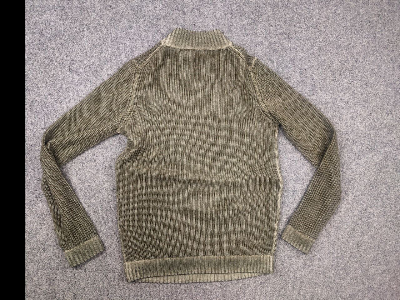 Vintage Simon Gray Cashmere wash Olive textured knit sweater Loro Size US S / EU 44-46 / 1 - 10 Thumbnail