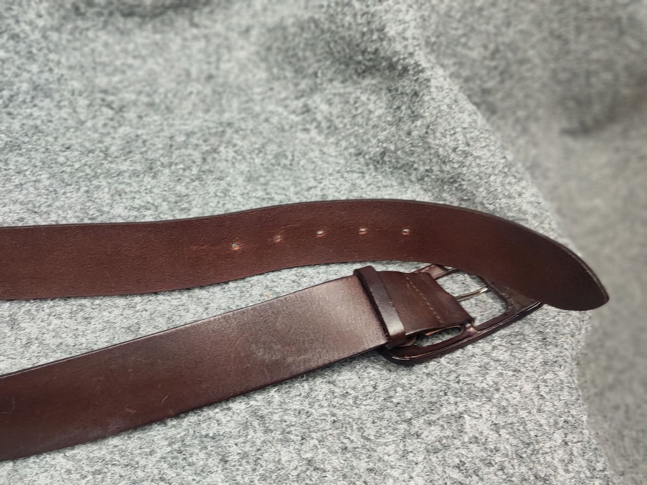 Japanese Brand Fabrizio Mancini leather Itali Classic Brown Vintage Belt Size ONE SIZE - 10 Thumbnail