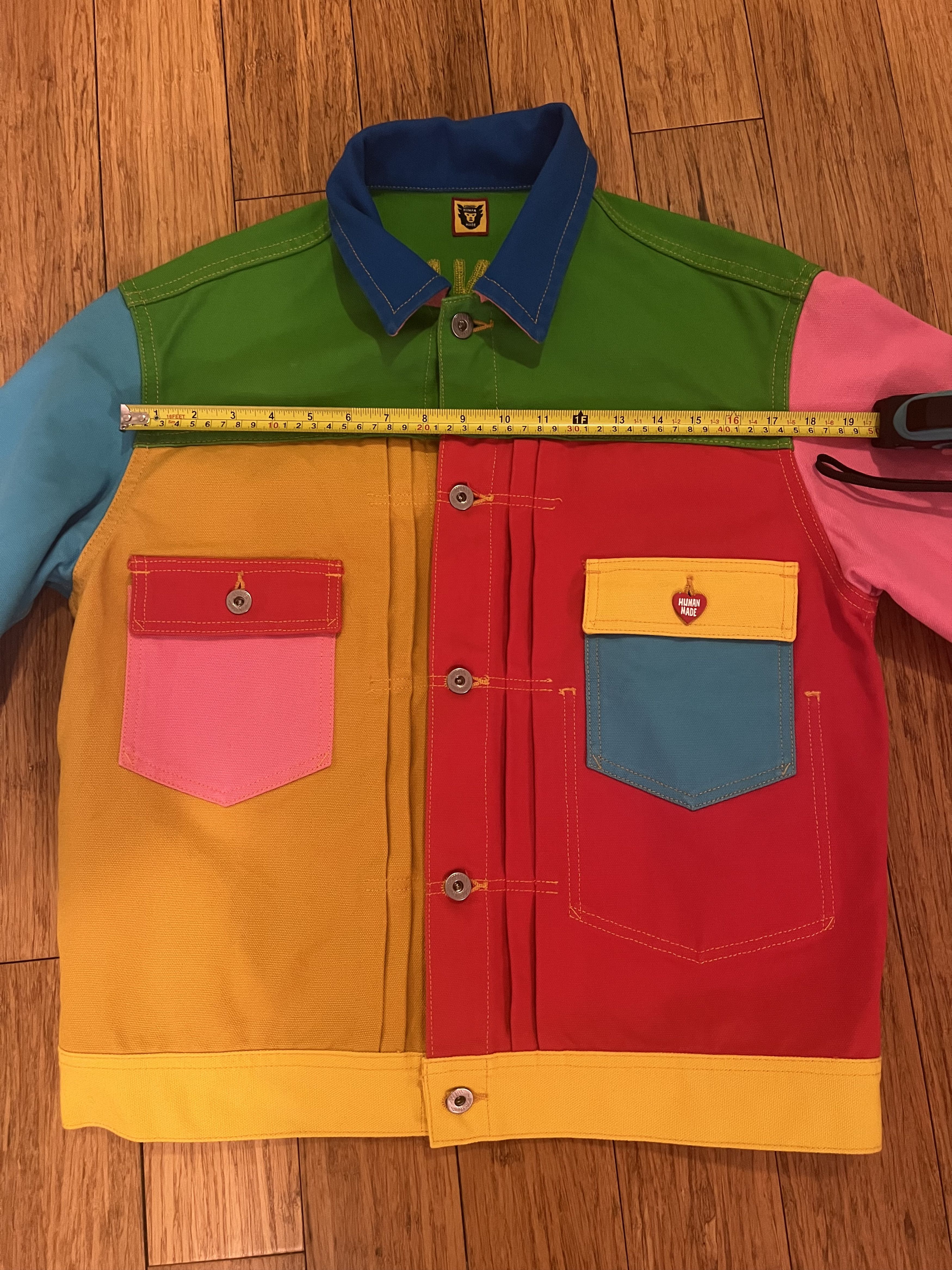 Nigo Human Made – Crazy Patchwork Denim Jacket – Size L – Nigo Size US L / EU 52-54 / 3 - 5 Thumbnail