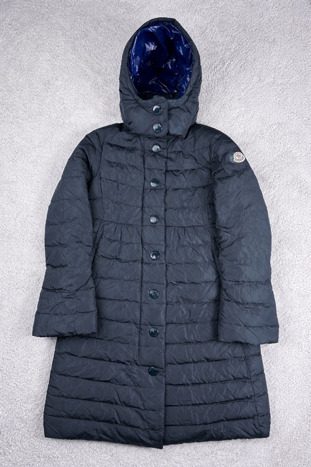 Moncler Moncler Jura Blue Down Parka Size 3 Size L / US 10 / IT 46 - 1 Thumbnail