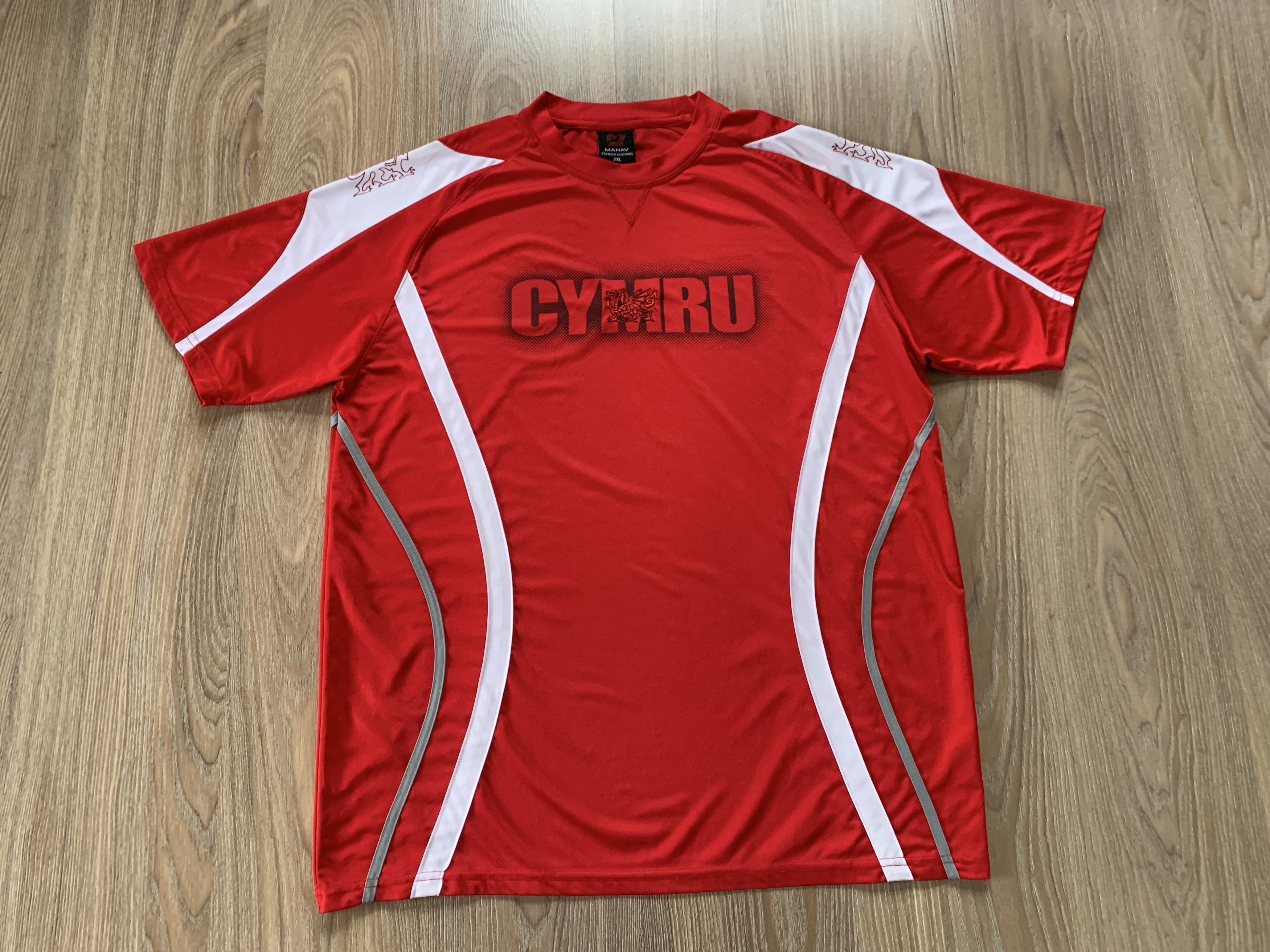 Vintage Cymru Wales Manav Rugby Printed T Shirt Size US XXL / EU 58 / 5 - 3 Thumbnail