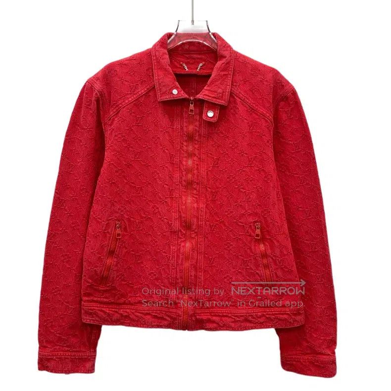 Louis Vuitton Louis Vuitton Monogram red logo full-print cotton lapel zi Size US M / EU 48-50 / 2 - 1 Thumbnail