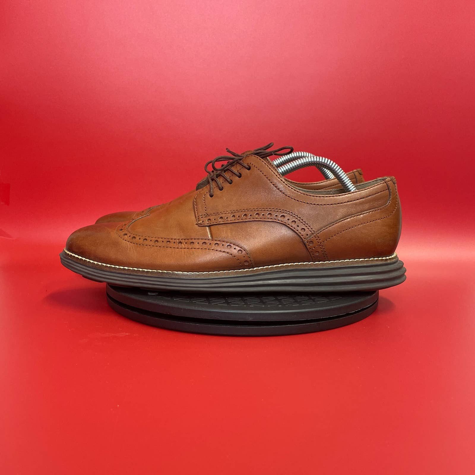 Cole Haan Original Grand Wingtip Brogue Oxford Brown Men\'s Shoes 11M C26472 Cole Haan Original Grand Wingtip Mens US 11 M Oxford Brown  main image 3