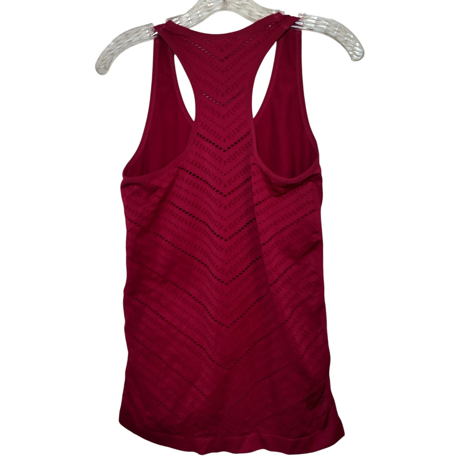 Bebe BEBE sports Womens Yoga Workout Racerback Tank Top Red Large Size L / US 10 / IT 46 - 7 Thumbnail