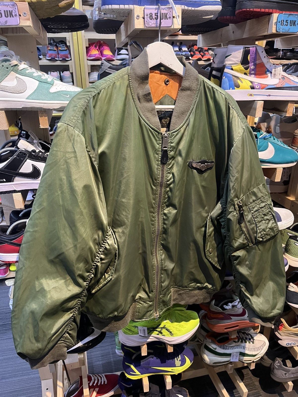 Vintage Bomber Jacket Back Fire Usa Air Force Size US L / EU 52-54 / 3 - 11 Thumbnail