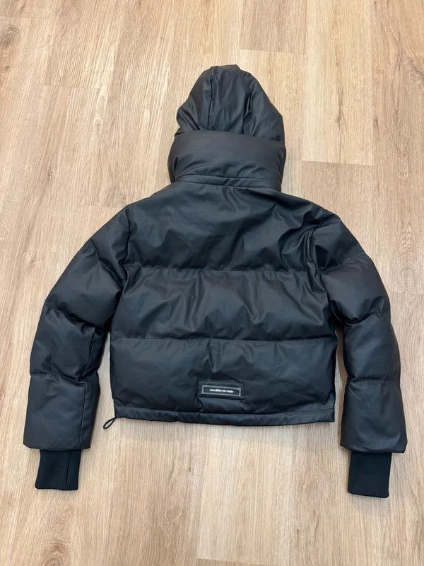 Maniere De Vior Maniere De Voir Wrap Neck Puffer Jacket Vegan Leather 4 M Size L / US 10 / IT 46 - 2 Thumbnail