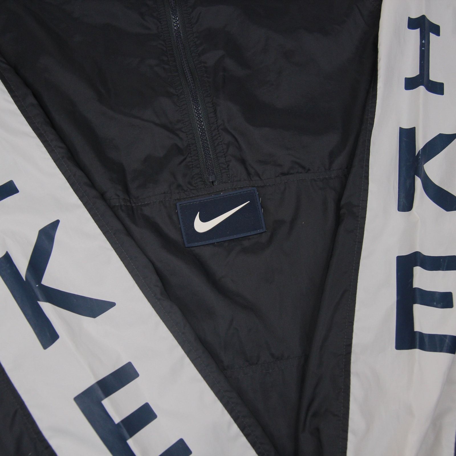 Nike × Vintage VTG Nike Arm Spellout / Center Swoosh Windbreaker Jacket Size US XL / EU 56 / 4 - 5 Thumbnail