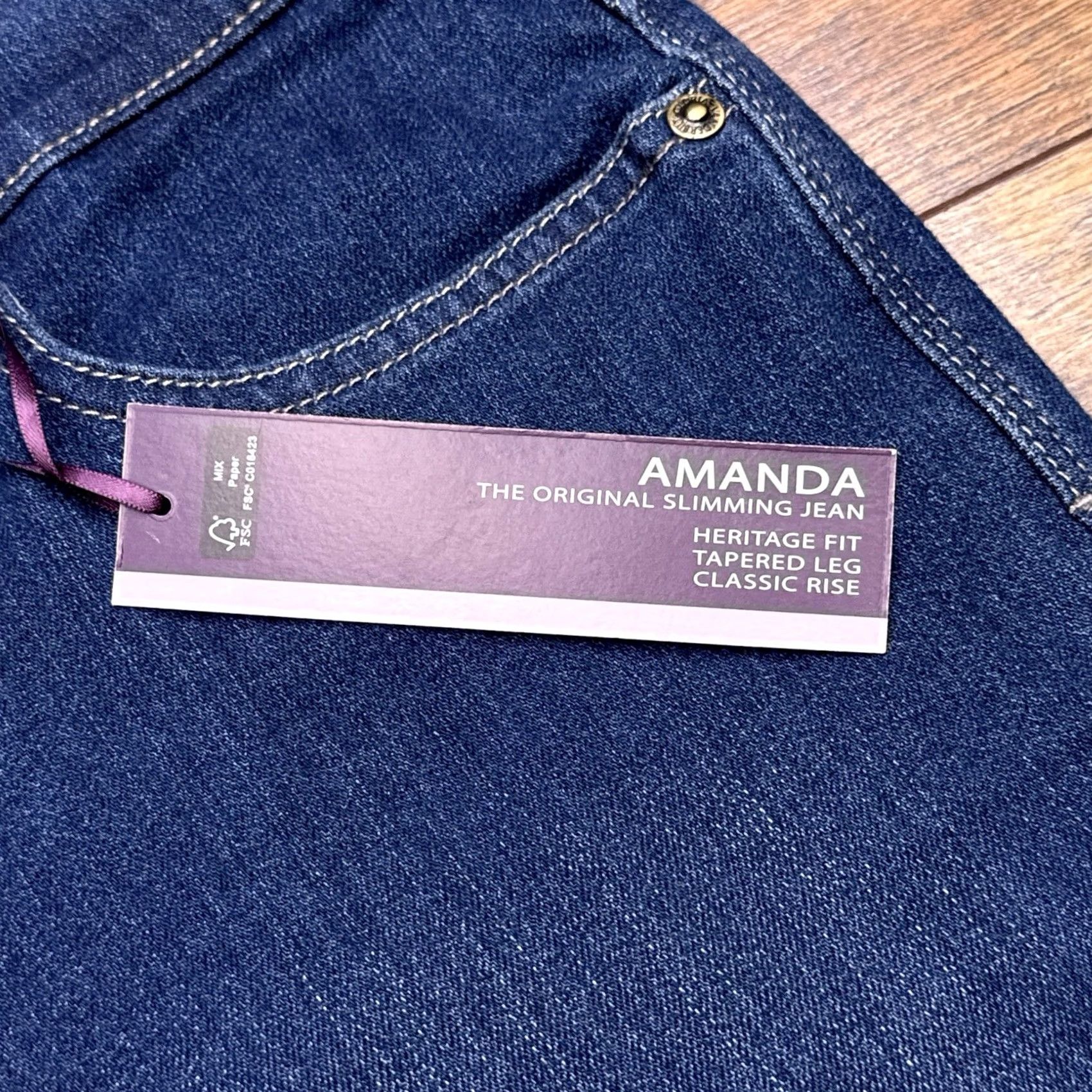 Gloria Vanderbilt Gloria Vanderbilt Amanda Jeans 6 Regular Jeans Women Blue 5-Pocket Denim Size 28" / US 6 / IT 42 - 5 Thumbnail