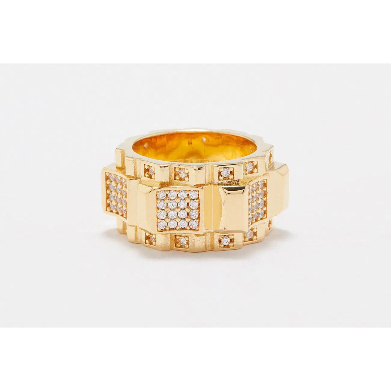 Bottega Veneta BOTTEGA VENETA Cubic zirconia crystals & silver ring 6 / 13 Size ONE SIZE - 1 Thumbnail