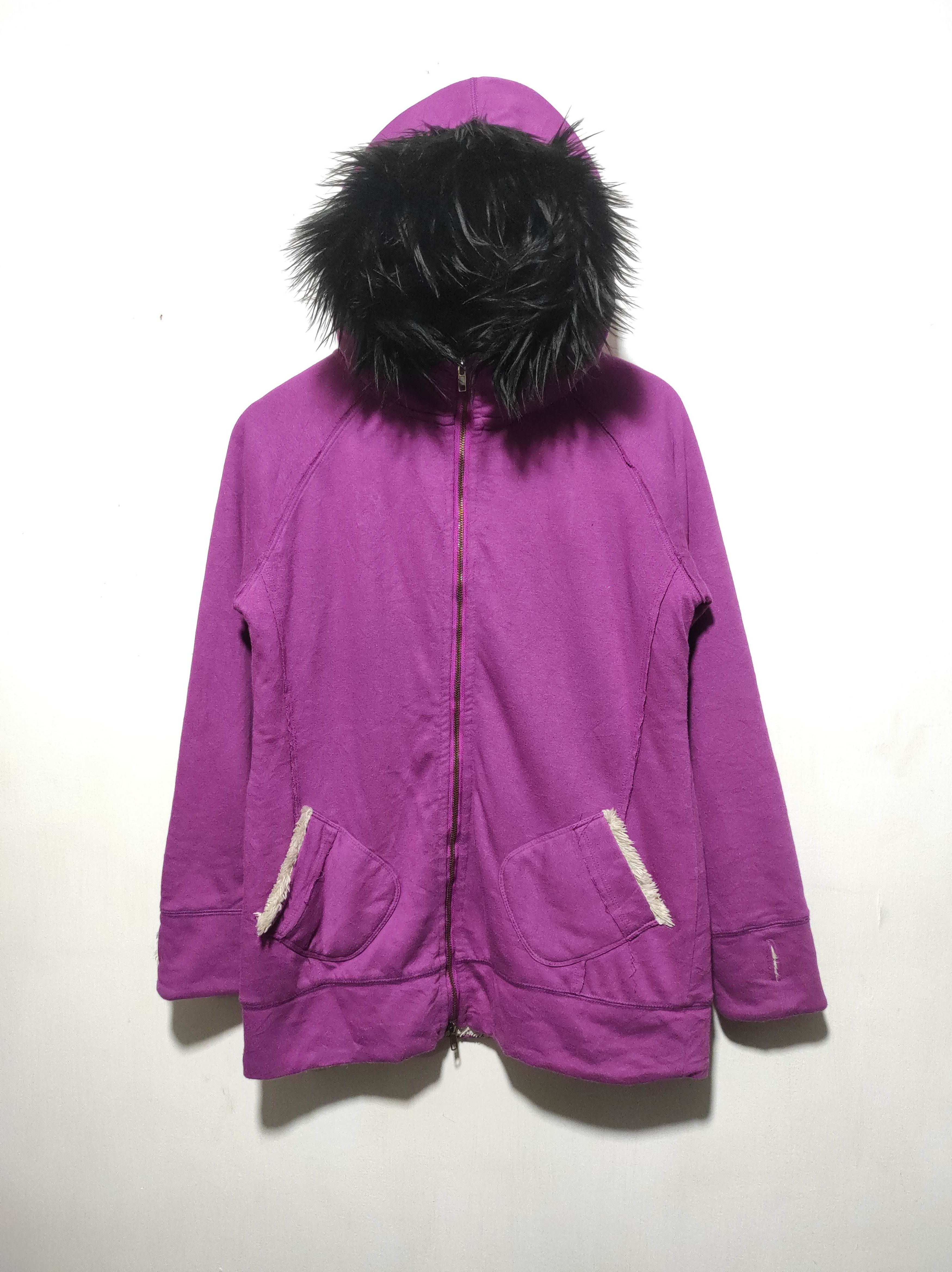 Japanese Brand Purple Sherpa Double Zipper Fur Hoodie lgb style Size M / US 6-8 / IT 42-44 - 3 Thumbnail