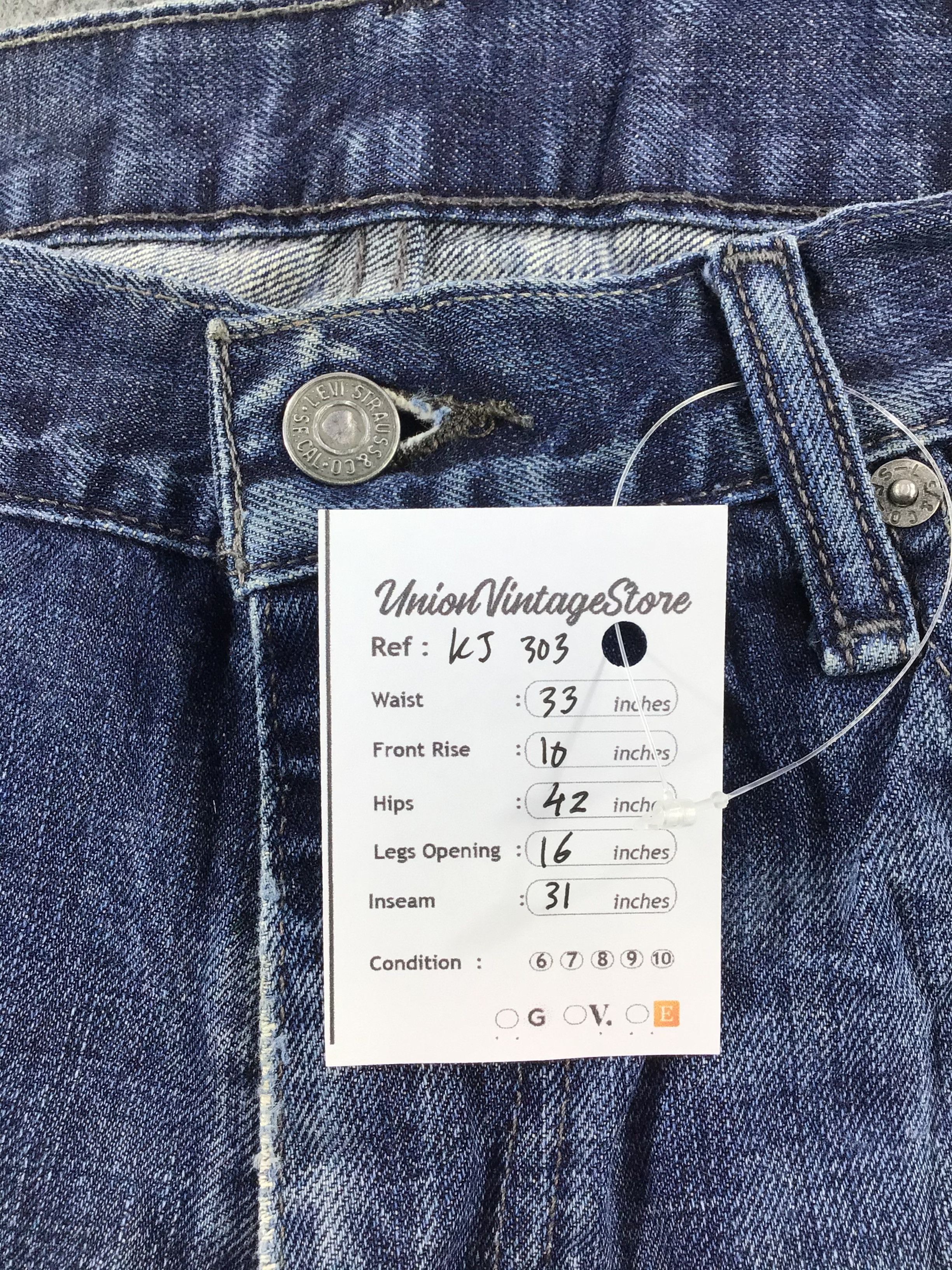 Levi's Vintage Levi's 514 Jeans Blue Wash Distressed Denim KJ303 Size US 34 / EU 50 - 13 Thumbnail