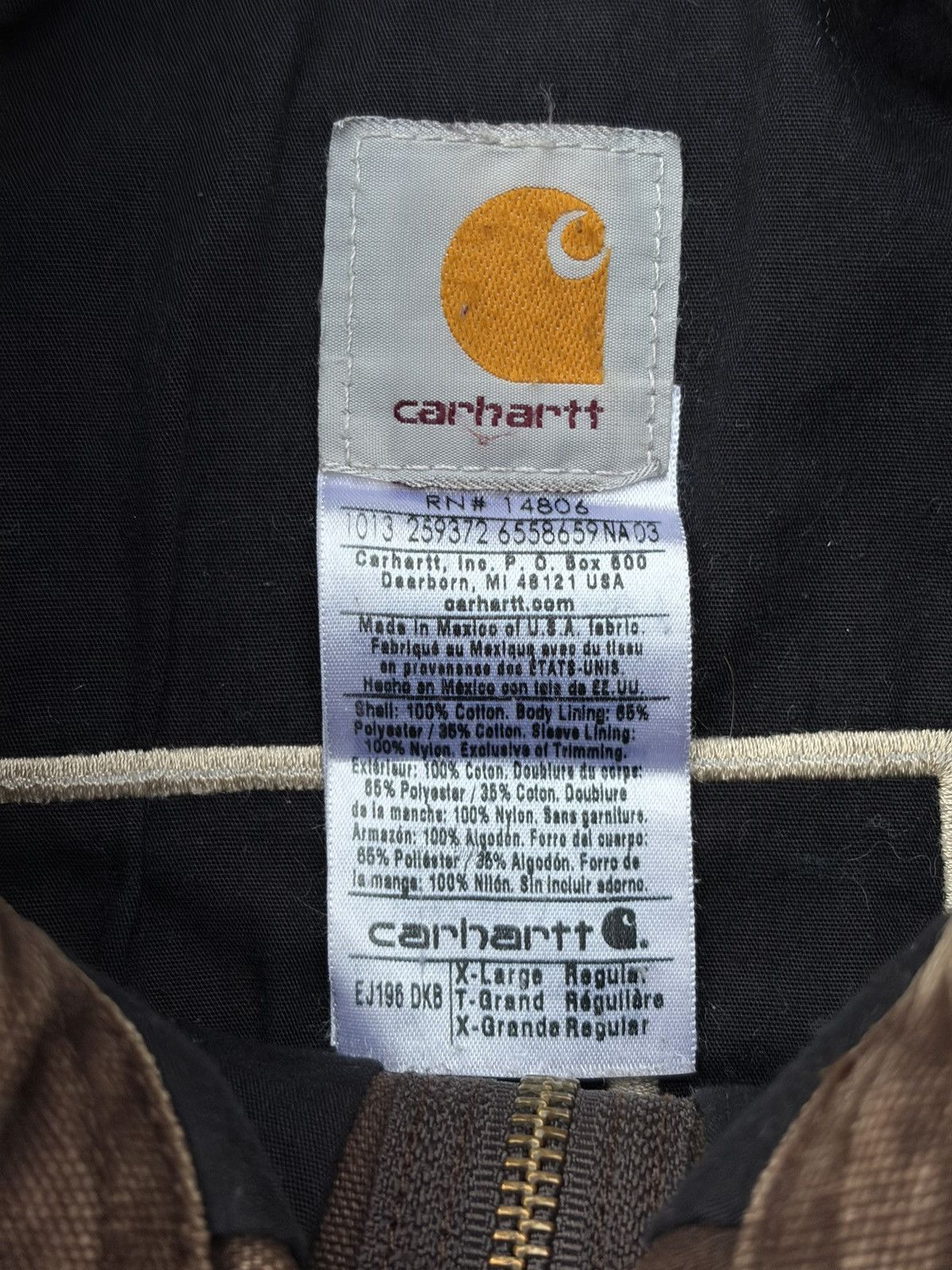 Carhartt Vintage 00s Carhartt Detroit Jacket European DKB Size US L / EU 52-54 / 3 - 7 Thumbnail
