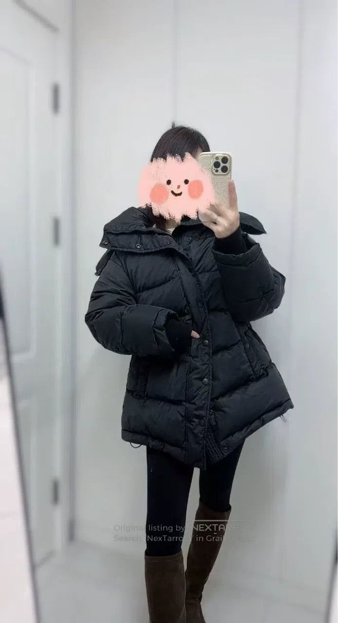 Balenciaga Balenciaga Black Irregular Down Jacket, Size 34 Size XXS / US 00 / IT 34 - 2 Thumbnail