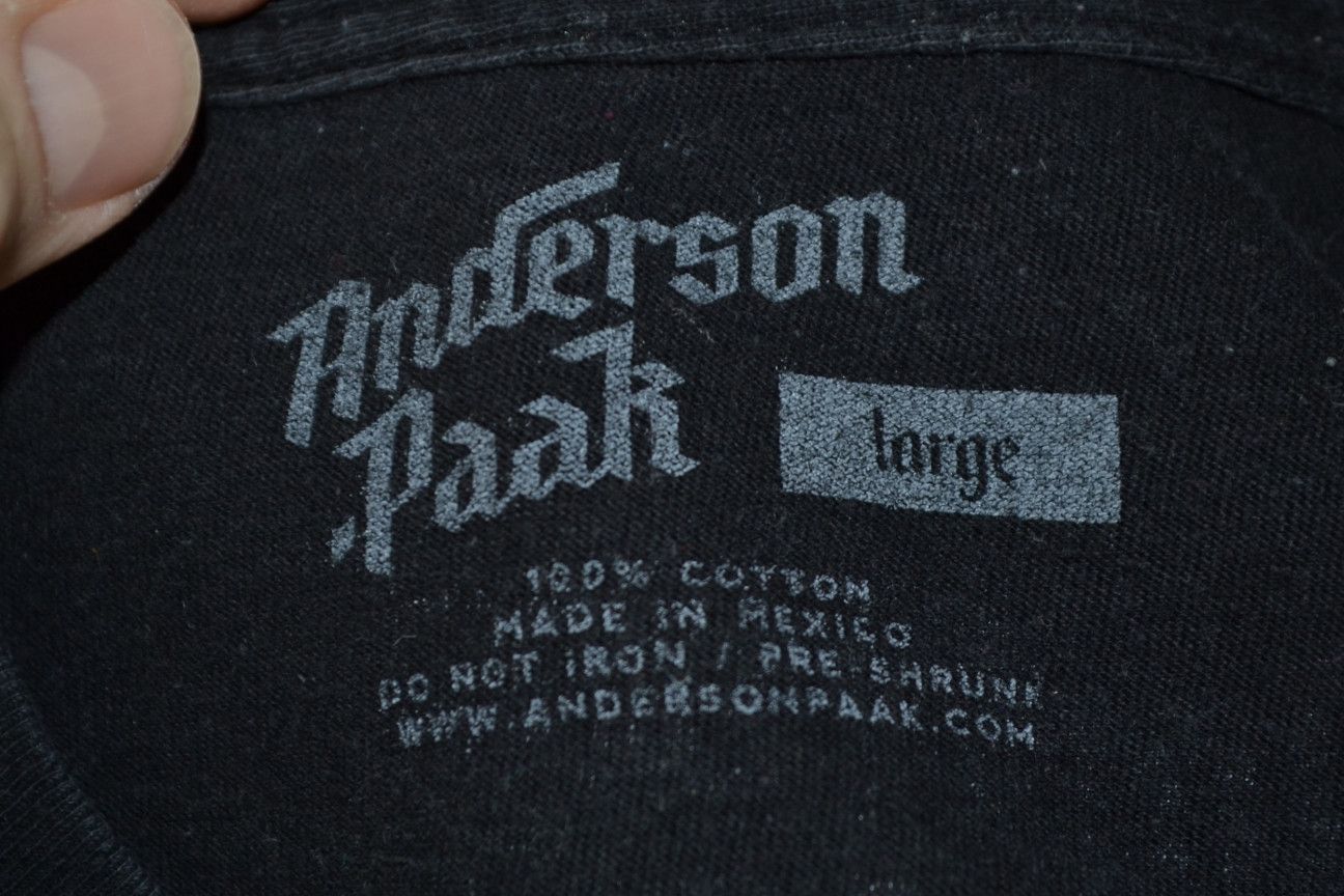Band Tees × Rap Tees 2019 Anderson Paak Promo Tour Tee Shirt Official Merch Size US L / EU 52-54 / 3 - 8 Thumbnail