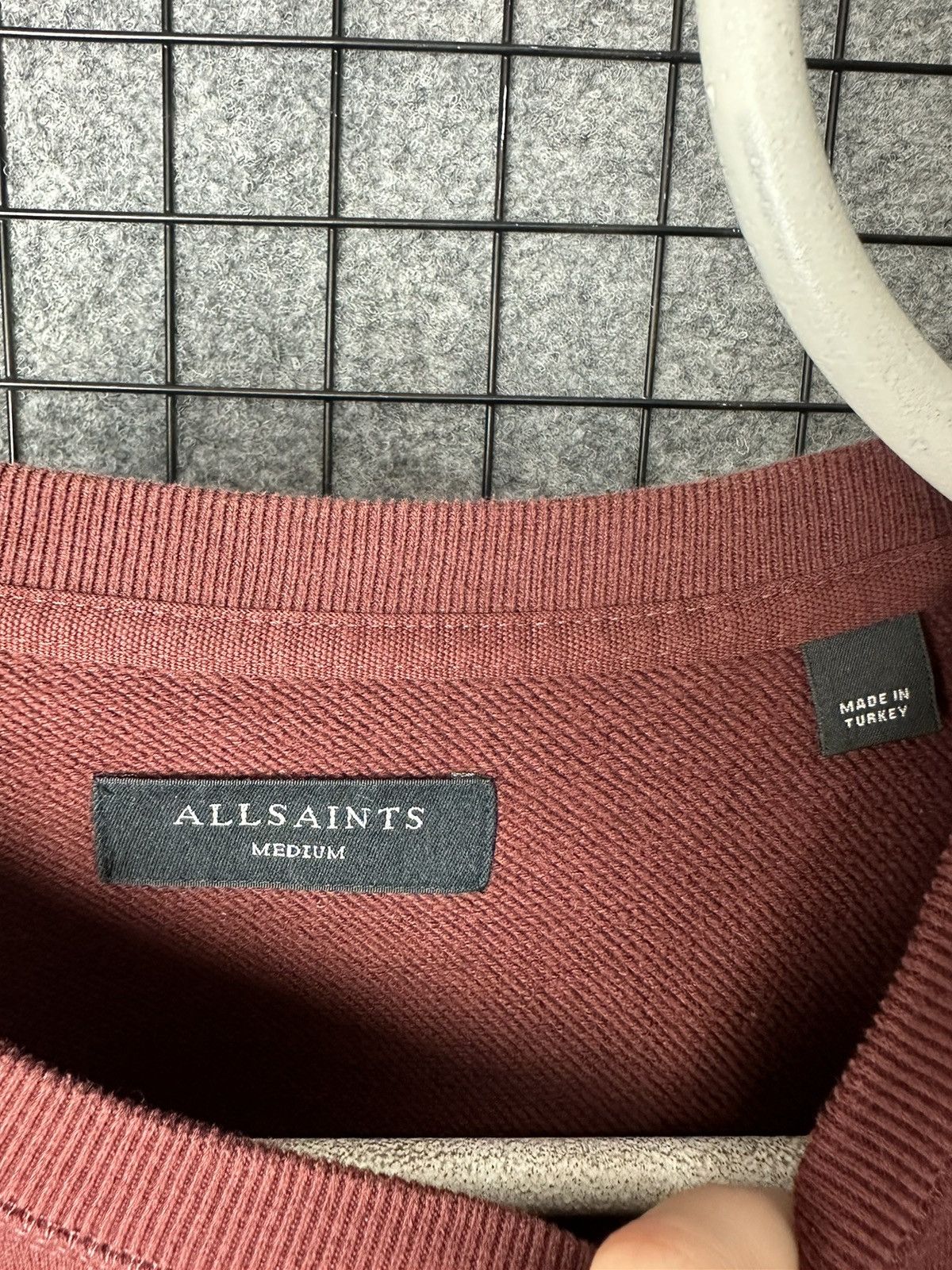 Allsaints Allsaints Streetwear Raven Crew Cotton Sweatshirt Size M Size US M / EU 48-50 / 2 - 3 Thumbnail
