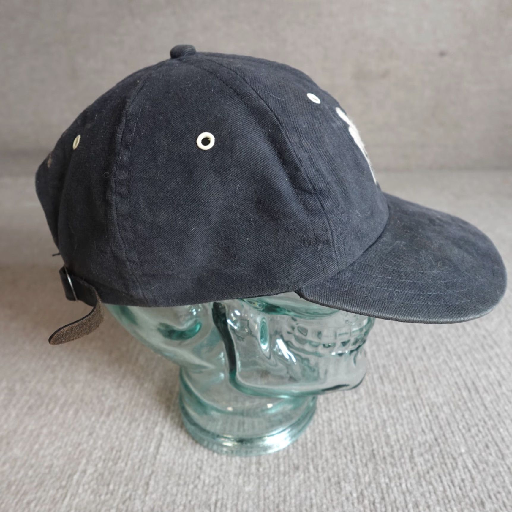 Vintage VINTAGE Blue Marlin New York Yankees Hat Baseball Cap Men One Size Black Cotton Leather Adjustable USA Sporadic Conditions Size ONE SIZE - 6 Thumbnail