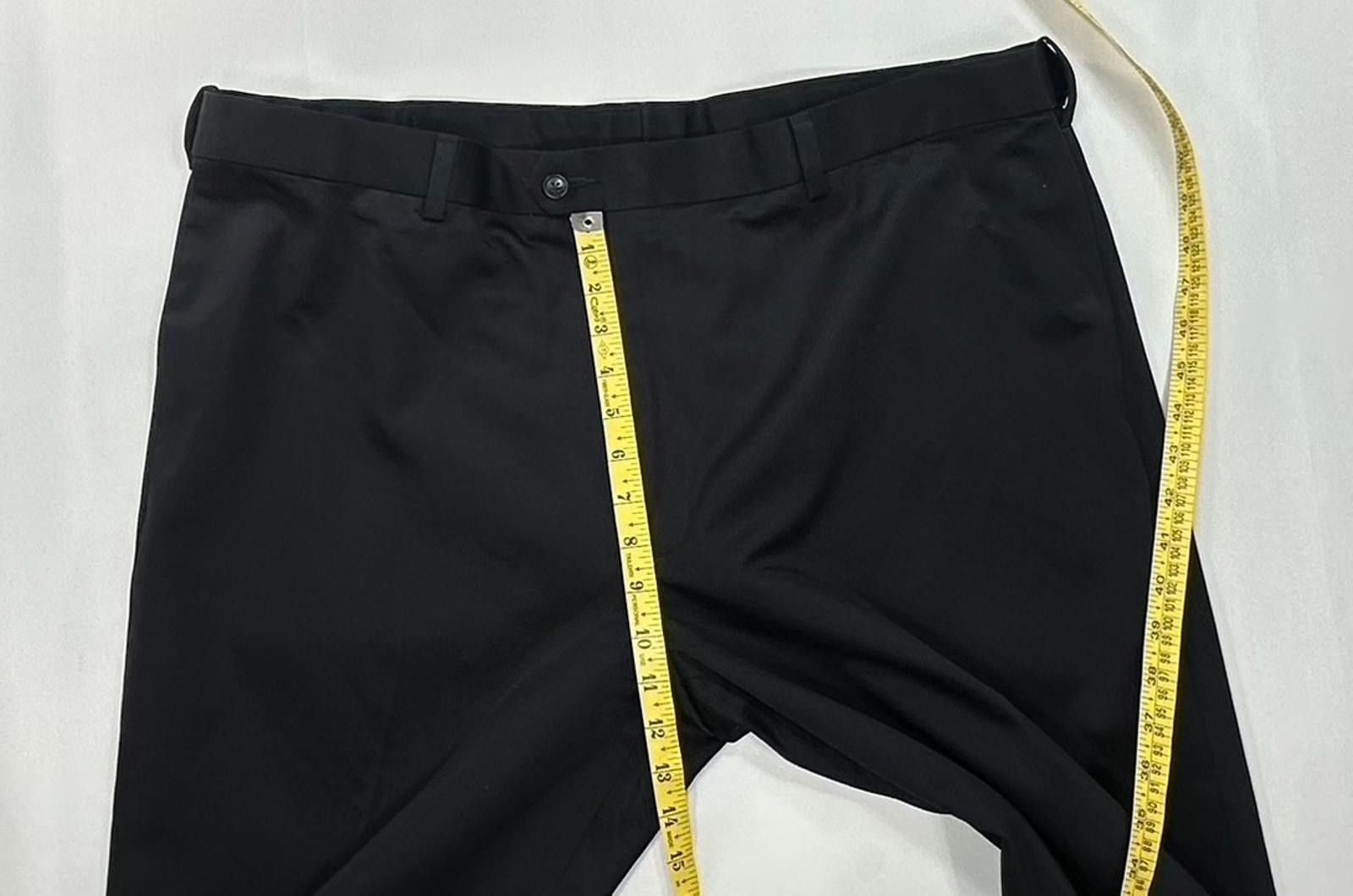 Perry Ellis Perry Ellis Portfolio Cotton Flat Front Chinos Black 42/30 Size US 42 / EU 58 - 6 Thumbnail