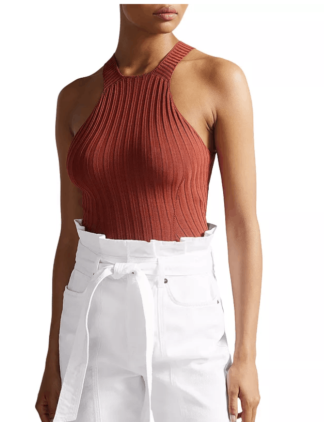 Ted Baker Ted Baker London Feoniix Knit Halter Rib Top ( S ) Size S / US 4 / IT 40 - 2 Thumbnail