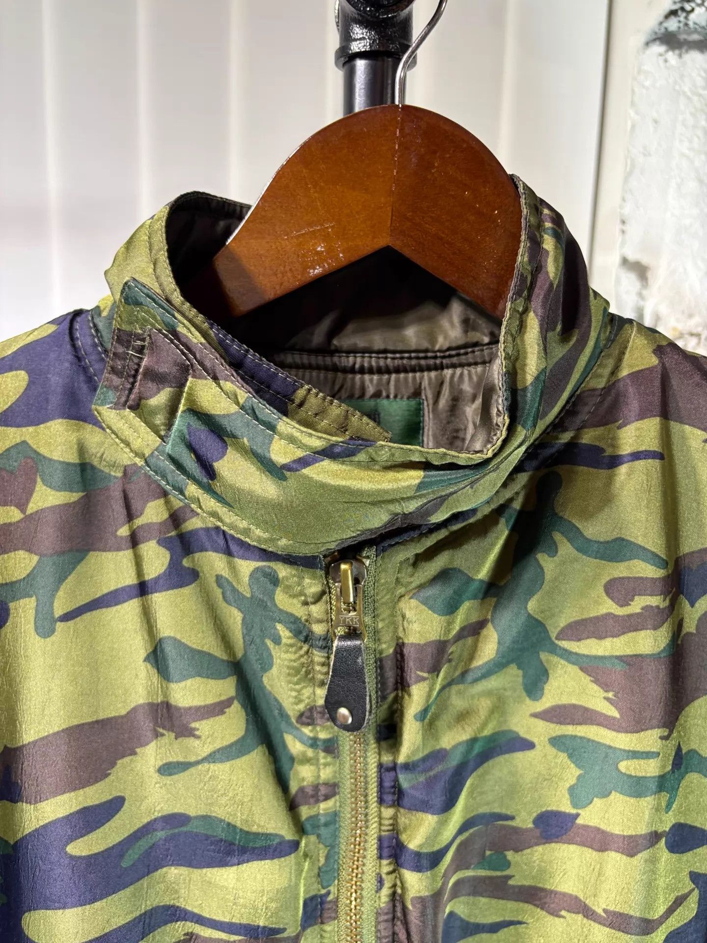 Jean Paul Gaultier JPG 80s Heart Camo Short Wide MA-1 Bomber Jacket Size US M / EU 48-50 / 2 - 3 Thumbnail