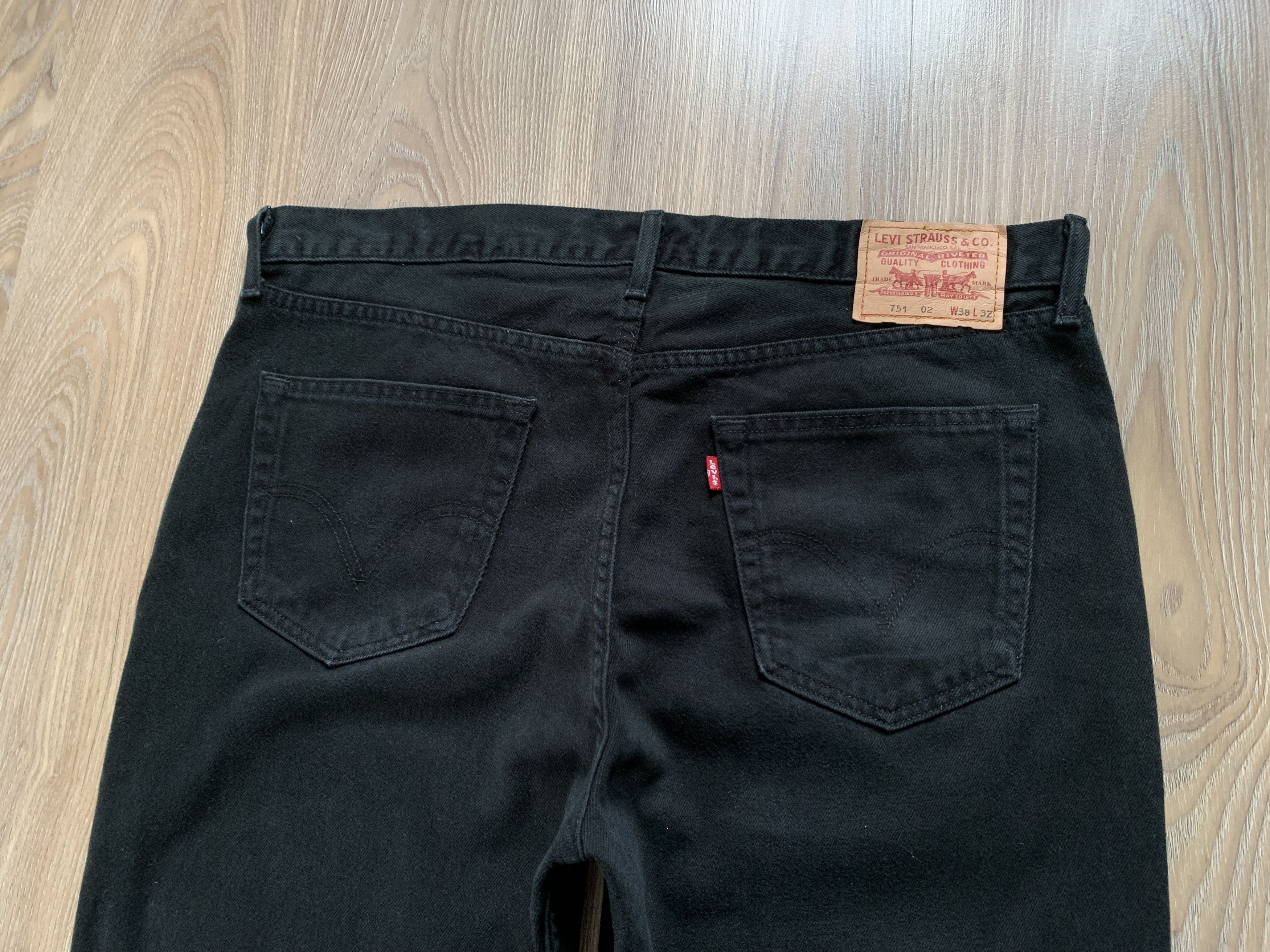 Levi's × Levi's Vintage Clothing × Vintage Levi's 751 02 Black Mens Denim Jeans Size US 38 / EU 54 - 7 Thumbnail