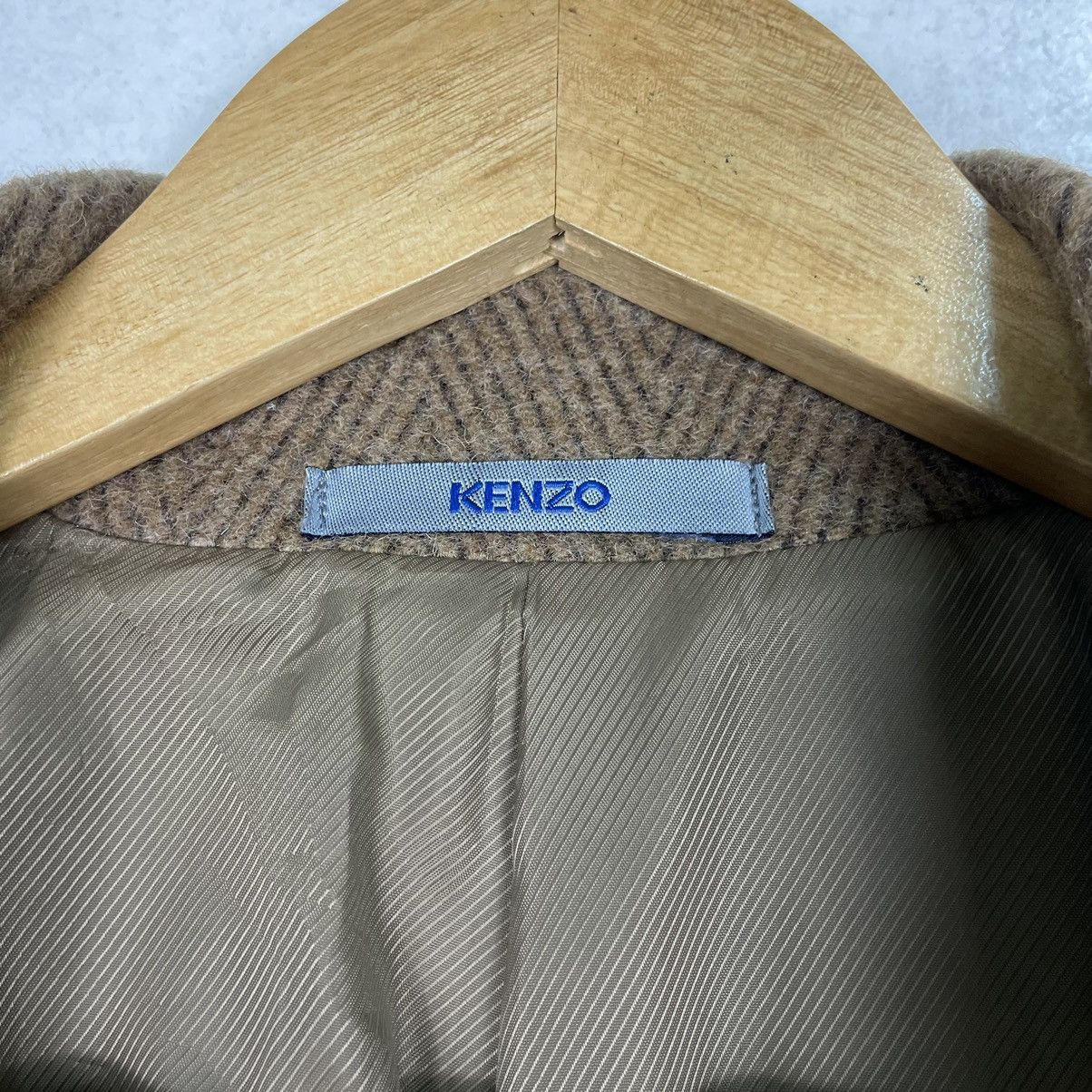 Designer × Japanese Brand × Kenzo 💥KENZO RICH BROWN LONG COAT JACKET Size US M / EU 48-50 / 2 - 15 Thumbnail
