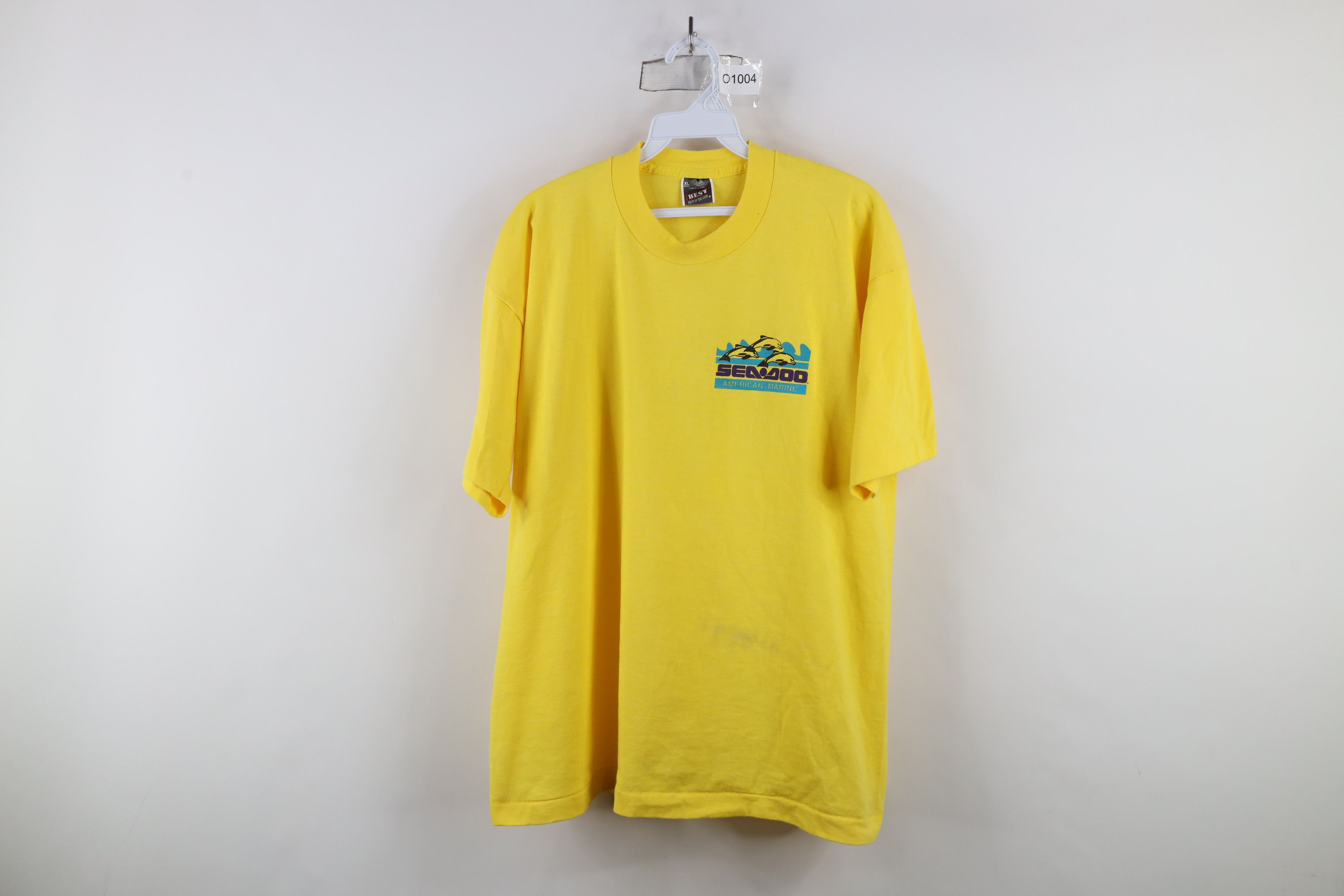Vintage Vintage 80s 90s Sea Doo American Marine Dolphin T-Shirt USA Size US XL / EU 56 / 4 - 1 Thumbnail