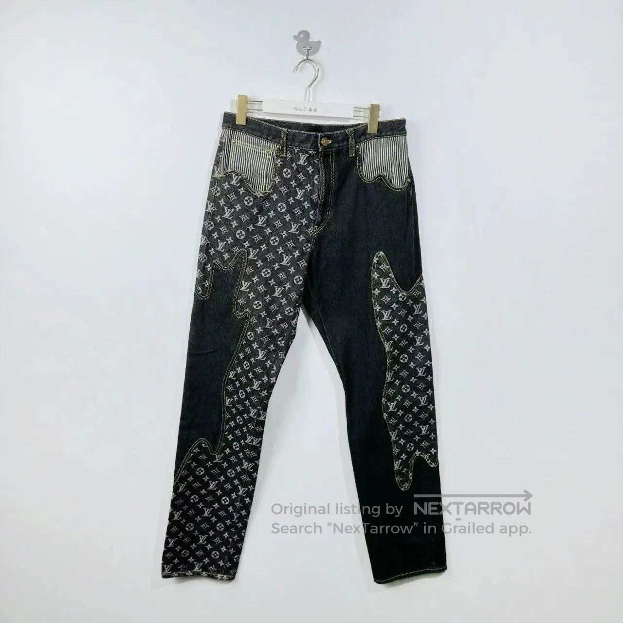 Louis Vuitton louis vuitton x nigo deconstructed logo jeans. Size US 30 / EU 46 - 1 Thumbnail
